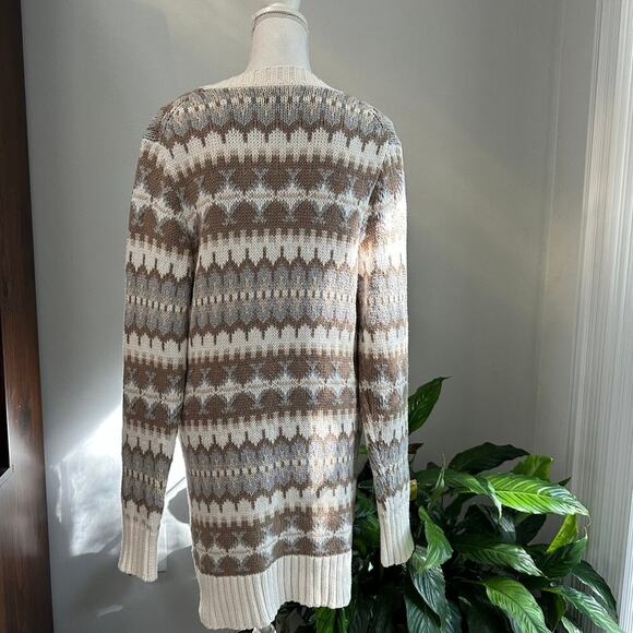 G. H. Bass Knit Cardigan Size Large Cotton Blend - Picture 2 of 8